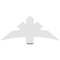 Ekena Millwork Davenport Architectural Grade PVC Gable Bracket, 48"W x 20"H x 2"D x 6"F, 10/12 Pitch GBP048X20X0206DAV00 - alternate 5